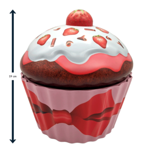 Lata bombones praliné leche ‘Cupcake Fresas’ 300g